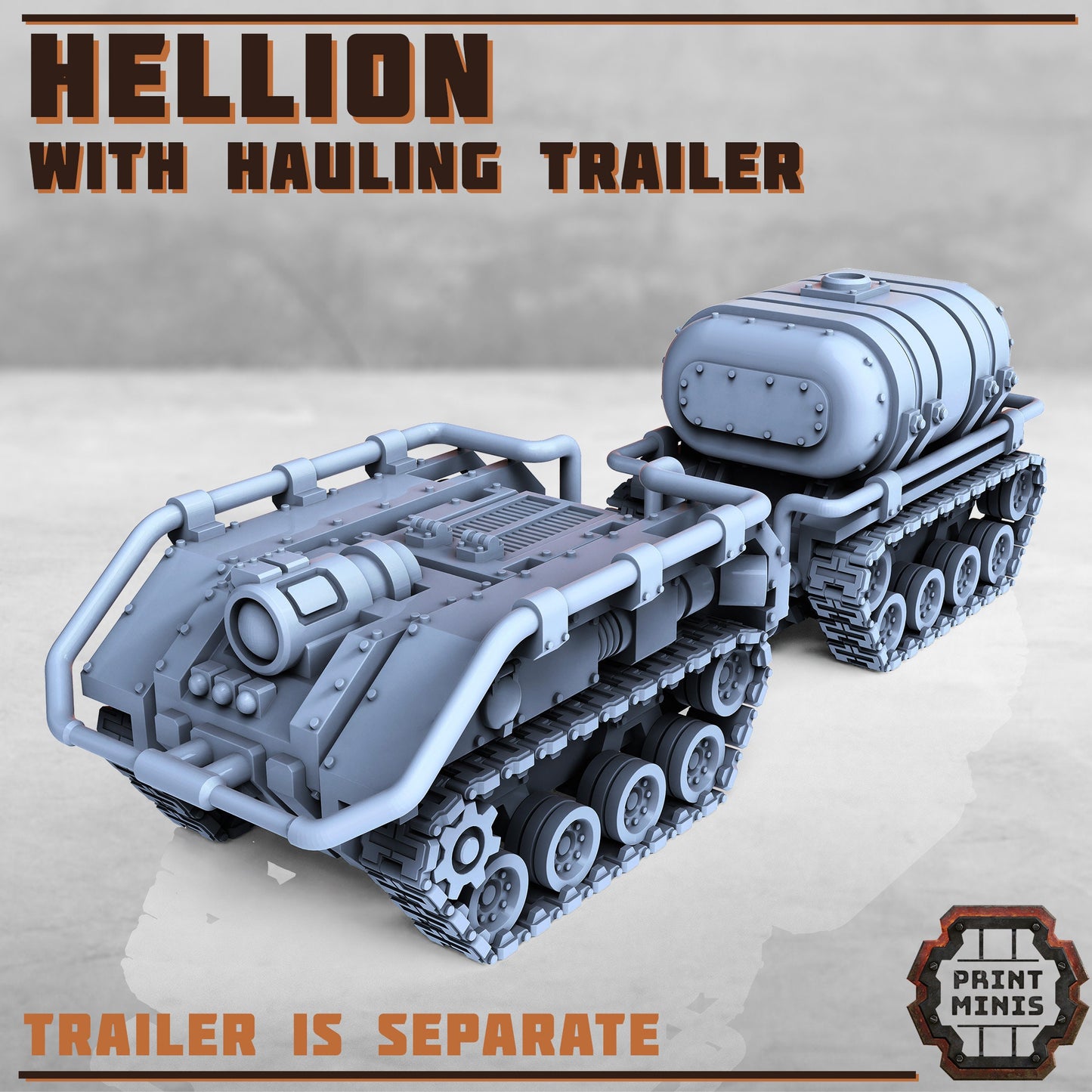 Hellion Vehicle with Trailer (5 Variants Available) - Print Minis