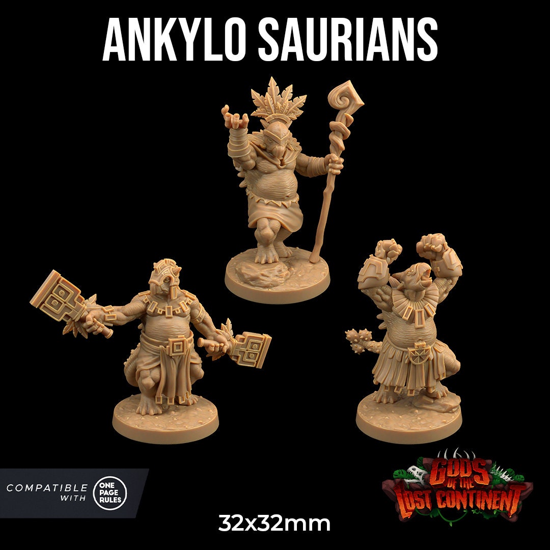 Saurian - Ankylo (3 Variants Available) - Dragon Trapper's Lodge