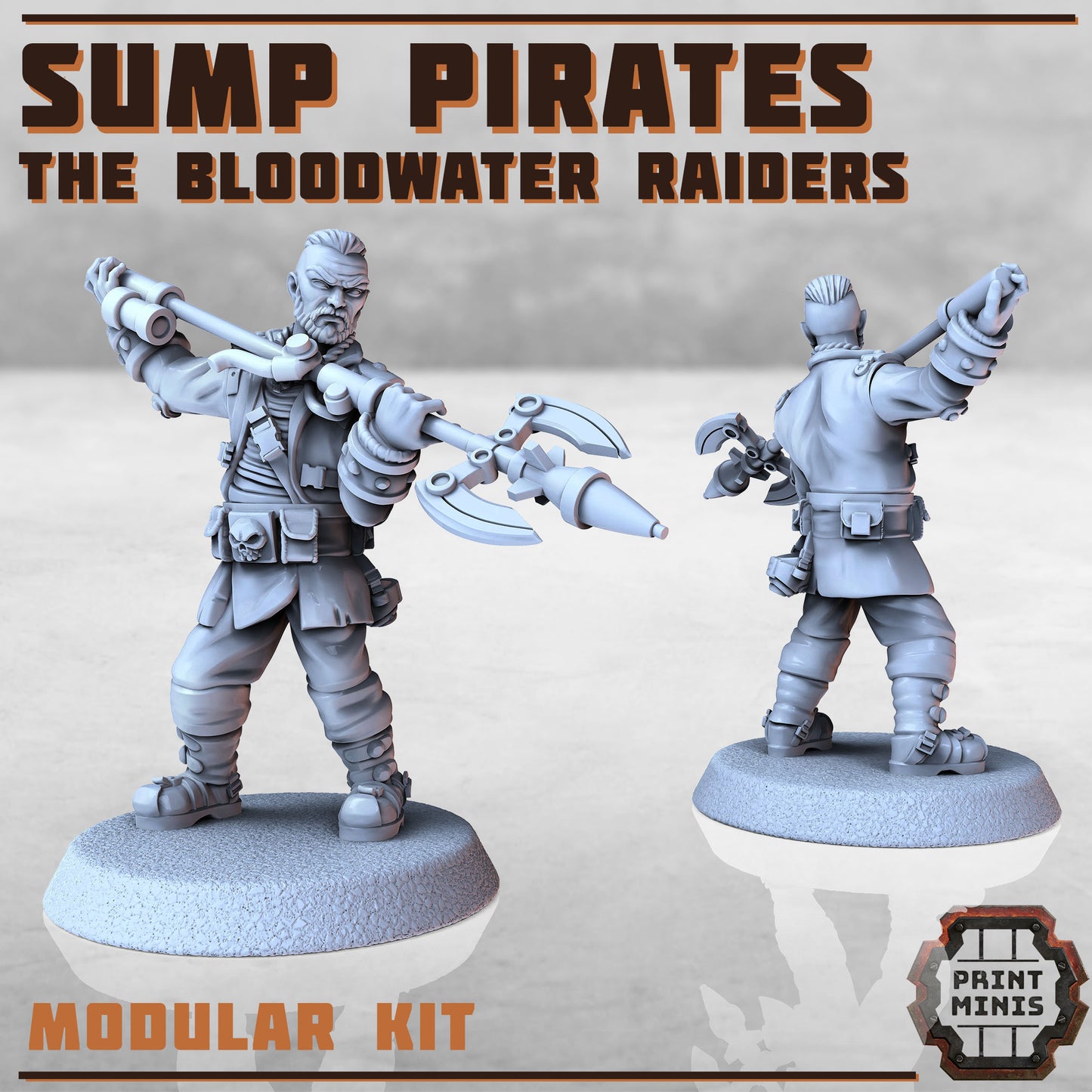 Sump Pirates - Bloodwater Raiders (5 Variants Available) - Print Minis