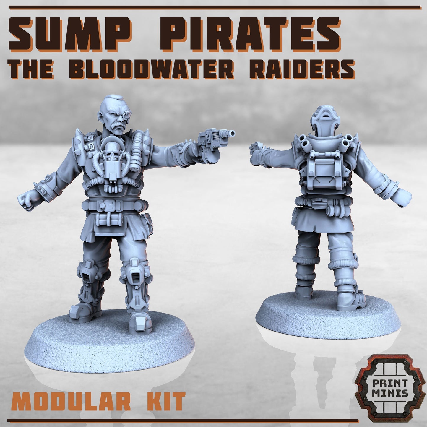 Sump Pirates - Bloodwater Raiders (5 Variants Available) - Print Minis