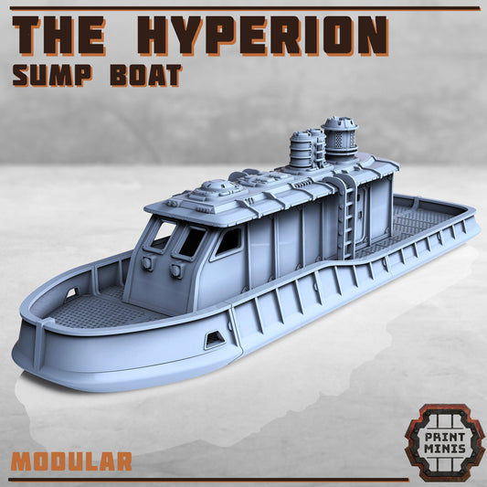 The Hyperion, Sump Boat (4 Variants Available) - Print Minis