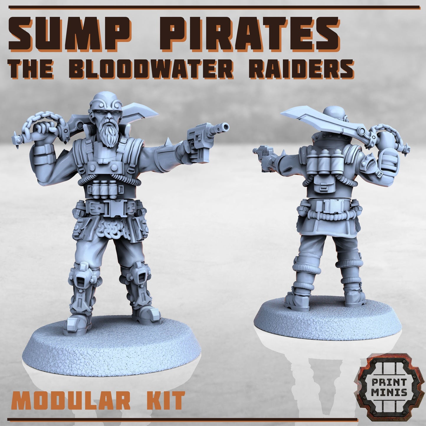 Sump Pirates - Bloodwater Raiders (5 Variants Available) - Print Minis