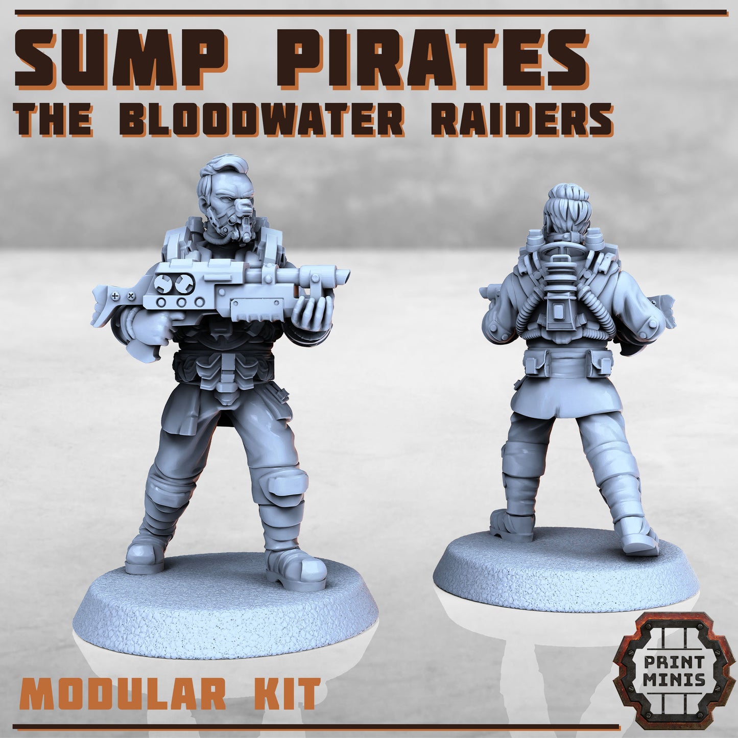 Sump Pirates - Bloodwater Raiders (5 Variants Available) - Print Minis