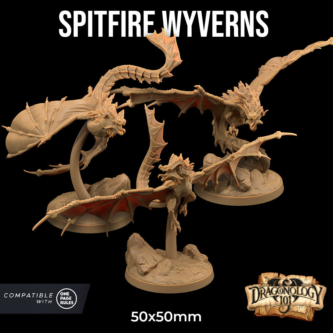 Spitfire Wyverns (3 Variants Available) - Dragon Trapper's Lodge