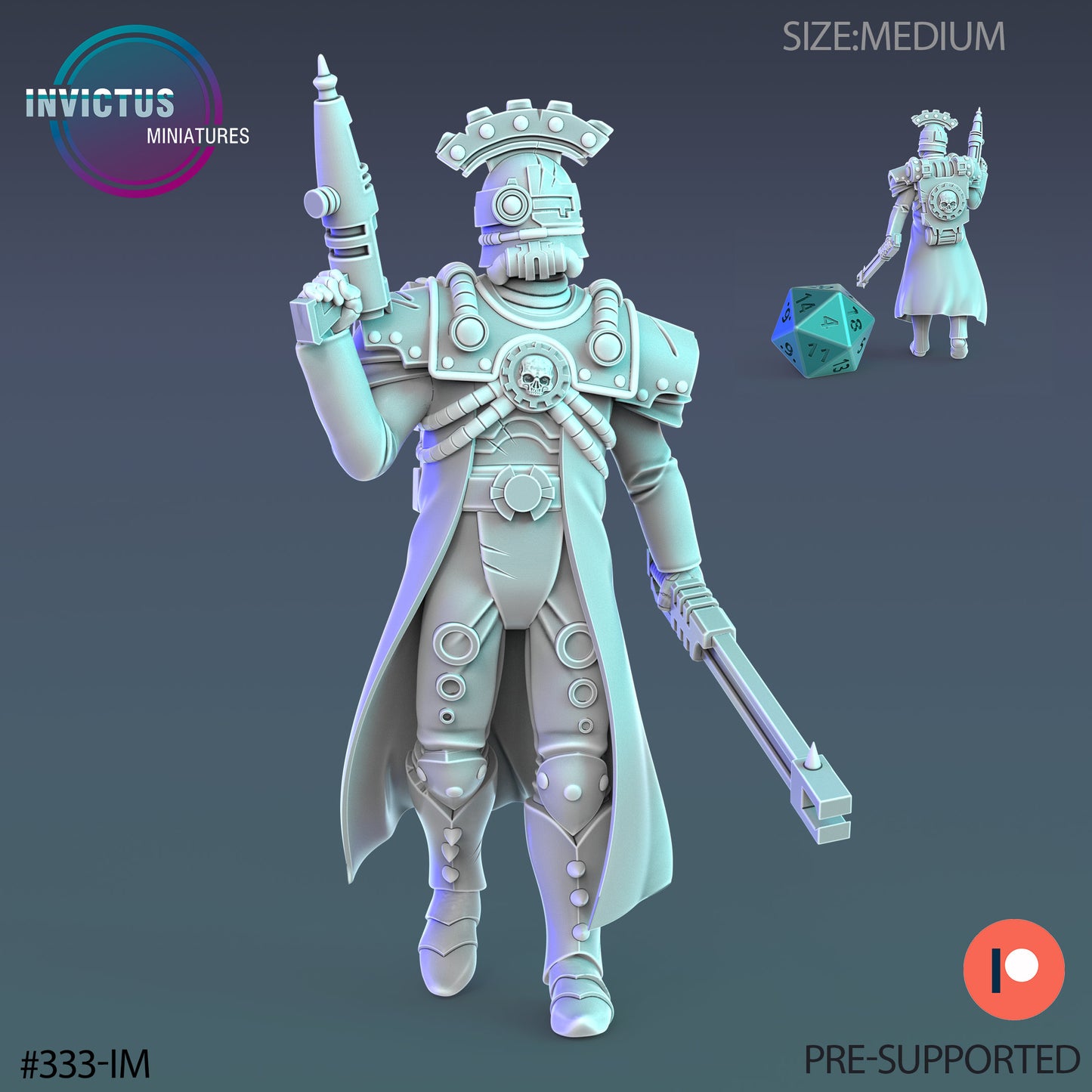 Mechanoid Officer (3 Variants Available) - Invictus Miniatures