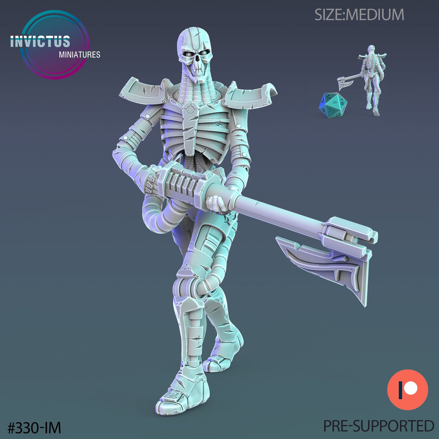 Cosmic Undead Soldier (3 Variants Available) - Invictus Miniatures