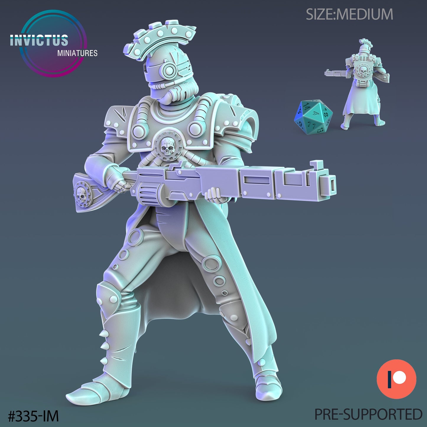 Mechanoid Officer (3 Variants Available) - Invictus Miniatures