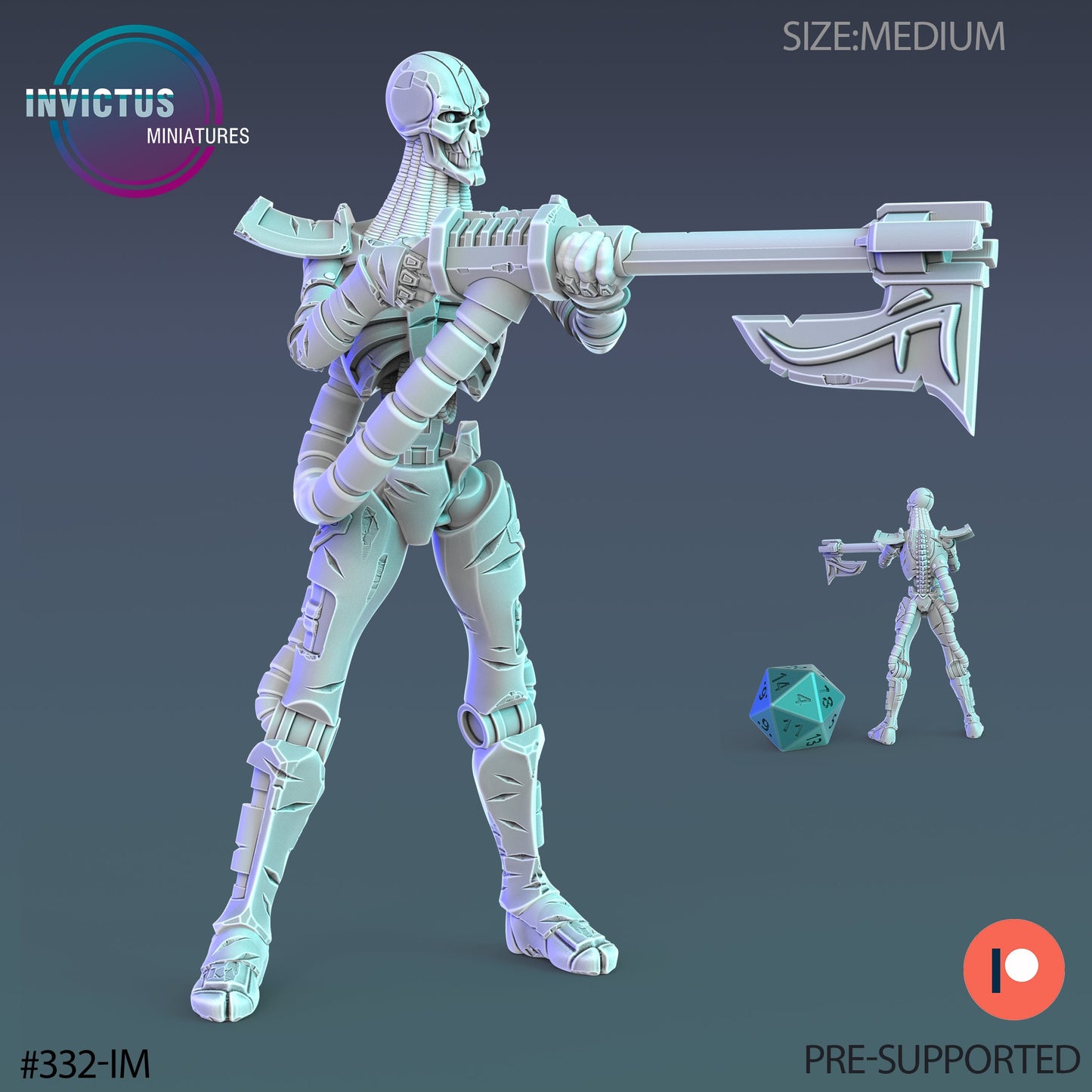 Cosmic Undead Soldier (3 Variants Available) - Invictus Miniatures