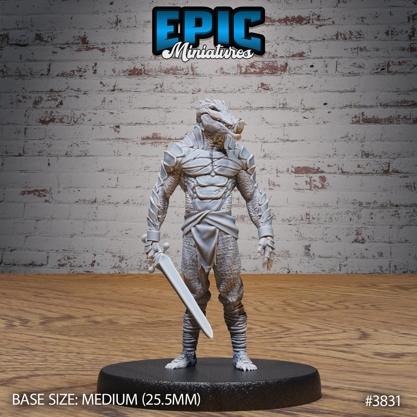 Crocodile Folk Warrior (3 Variants Available) - Epic Miniatures