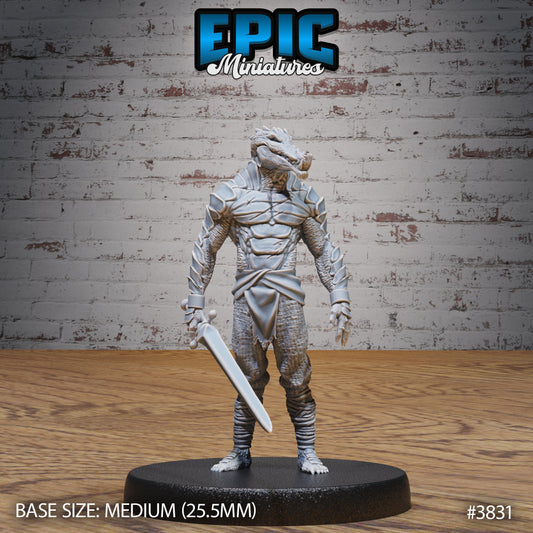 Crocodile Folk Warrior (3 Variants Available) - Epic Miniatures