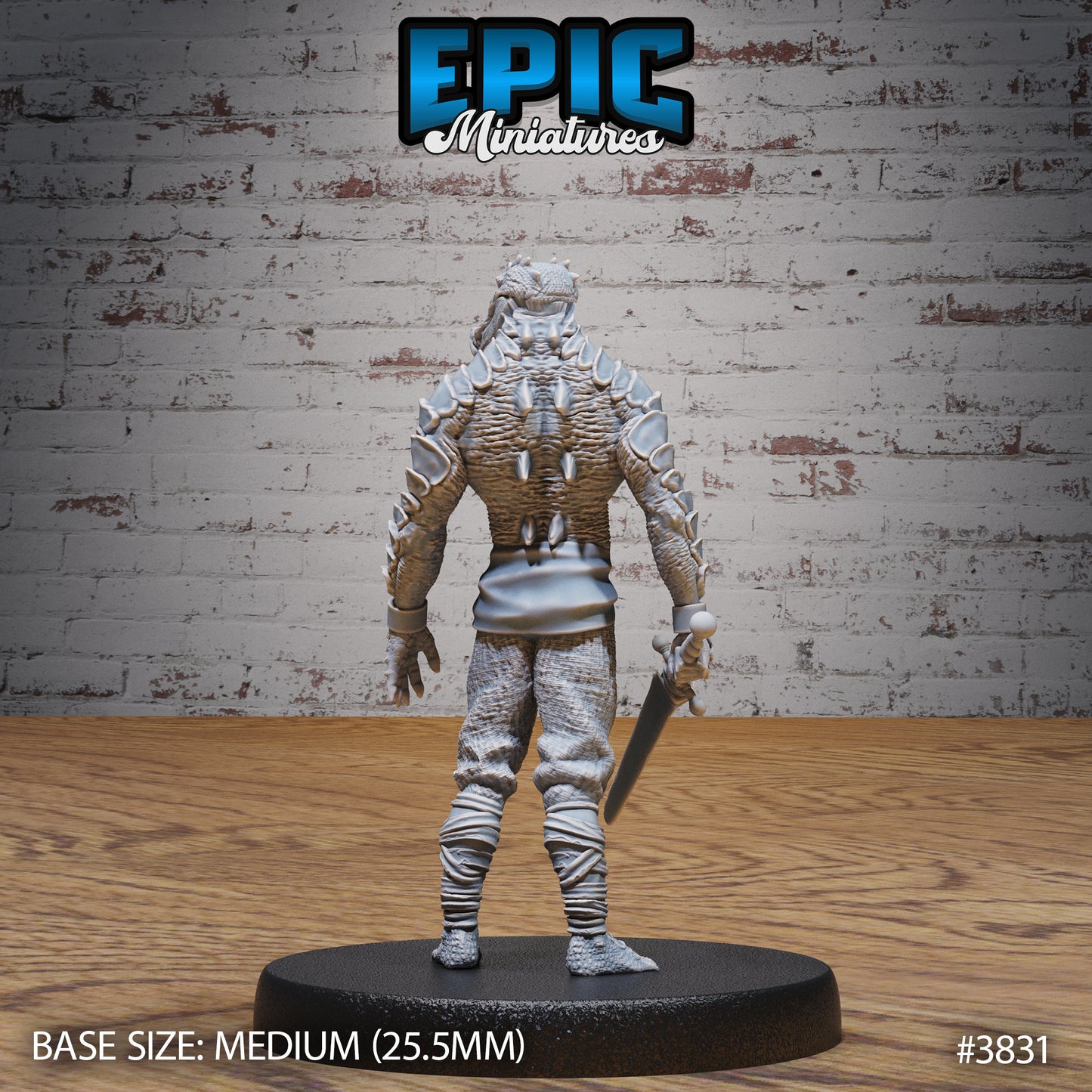 Crocodile Folk Warrior (3 Variants Available) - Epic Miniatures