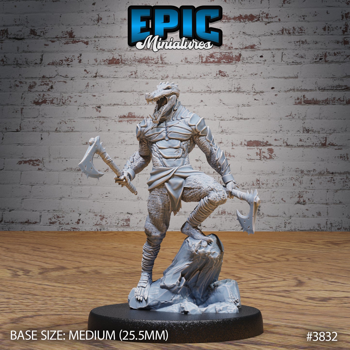 Crocodile Folk Warrior (3 Variants Available) - Epic Miniatures