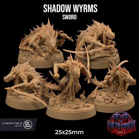 ShadowWyrms, Sword Squad (3 Variants Available) - Dragon Trapper's Lodge