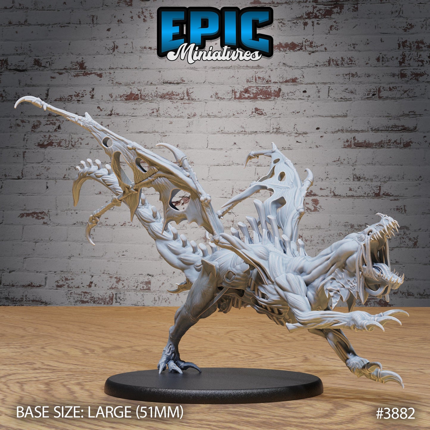 Rotting Young Dragon (3 Variants Available) - Epic Miniatures