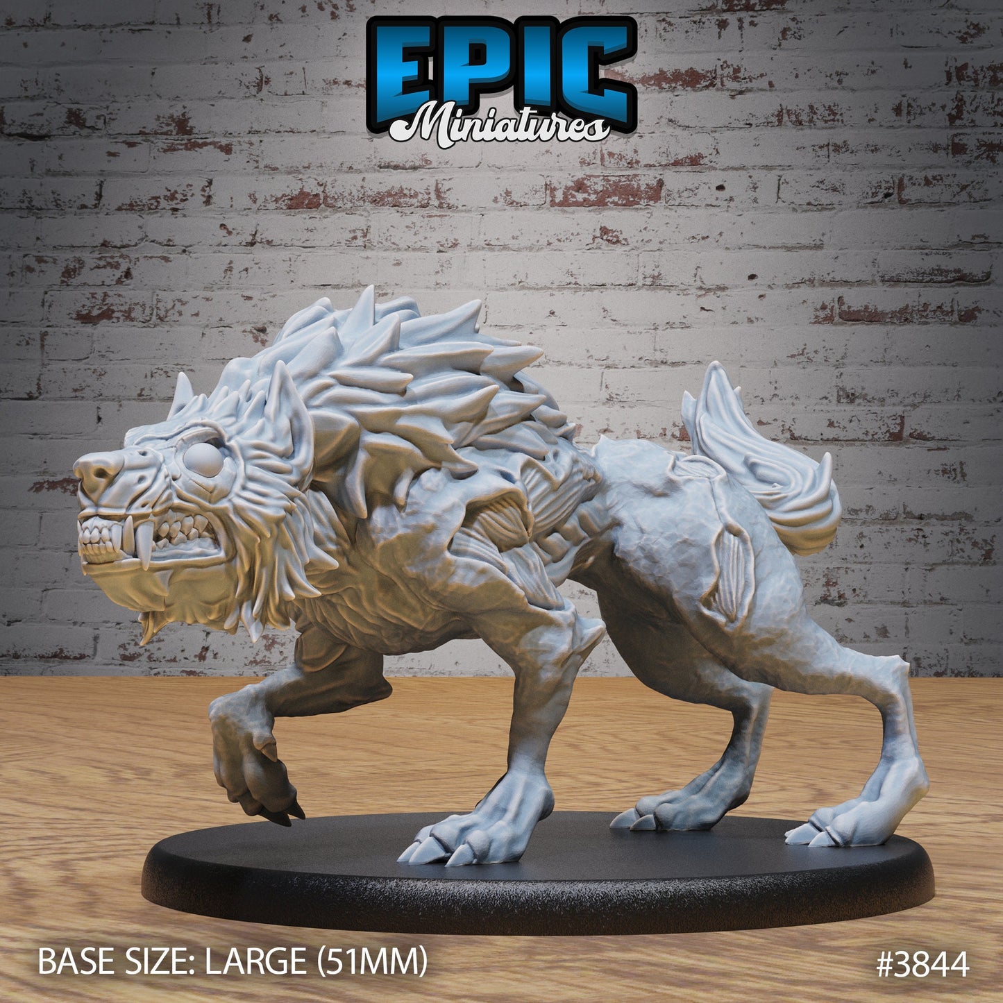 Undead Dire Wolf (3 Variants Available) - Epic Miniatures