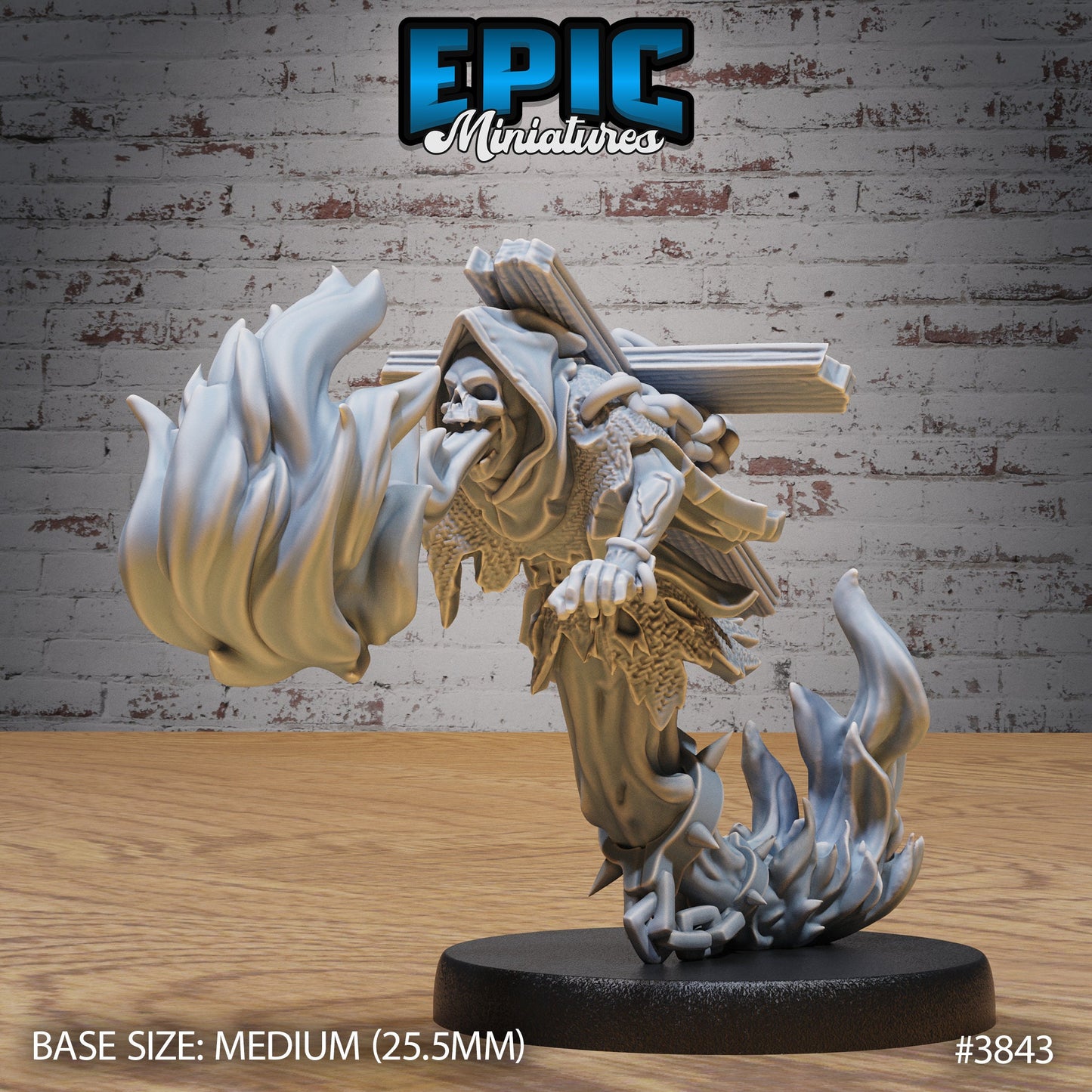 Fire Ghost Skeleton (3 Variants Available) - Epic Miniatures
