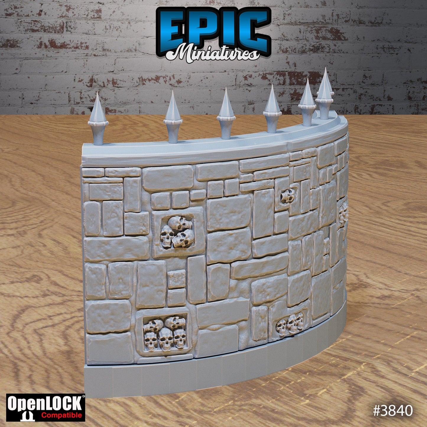 Modular Graveyard Tiles, Fences & Gates Set (OpenLock) - Epic Miniatures