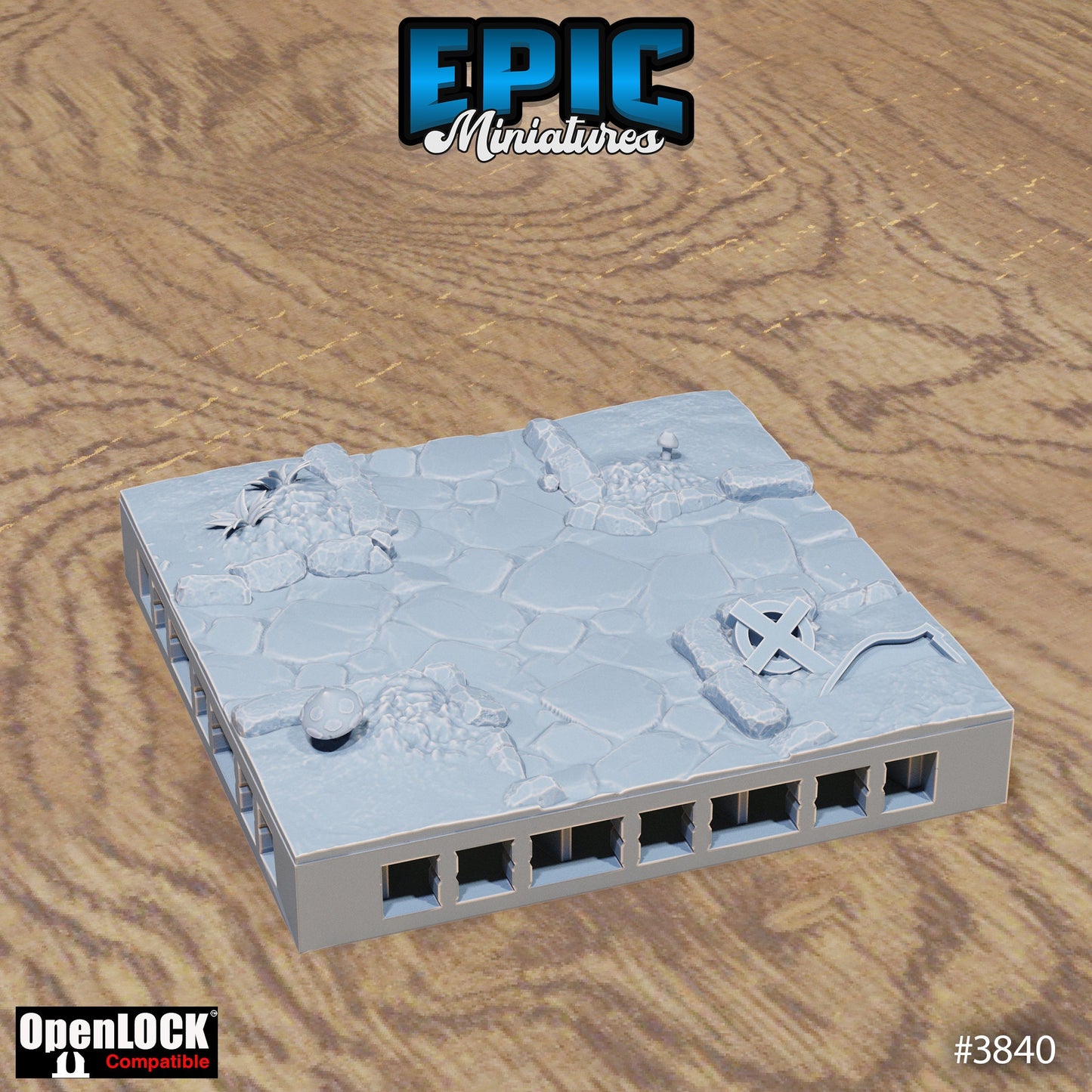 Modular Graveyard Tiles, Floor Set (OpenLock) - Epic Miniatures