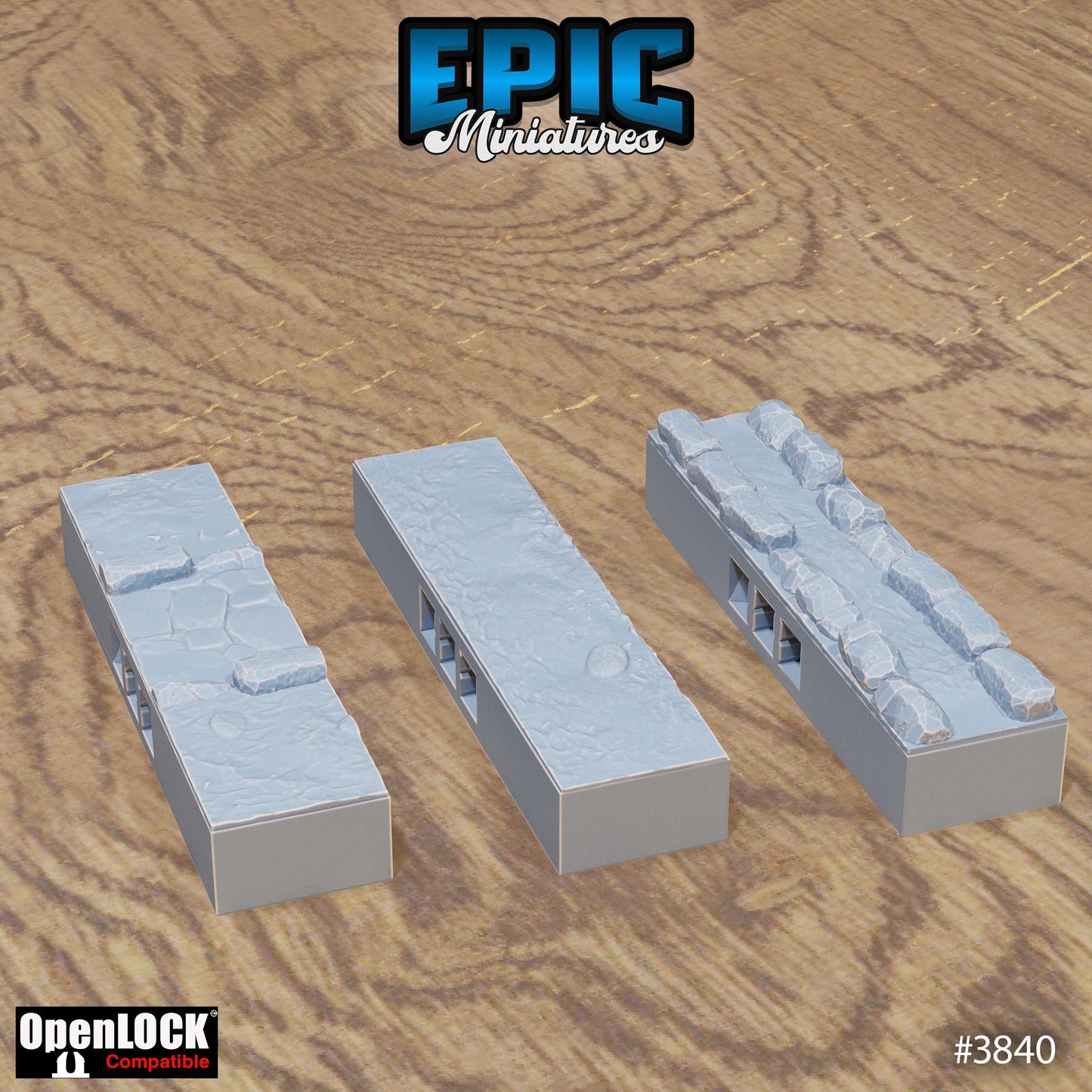 Modular Graveyard Tiles, Floor Set (OpenLock) - Epic Miniatures