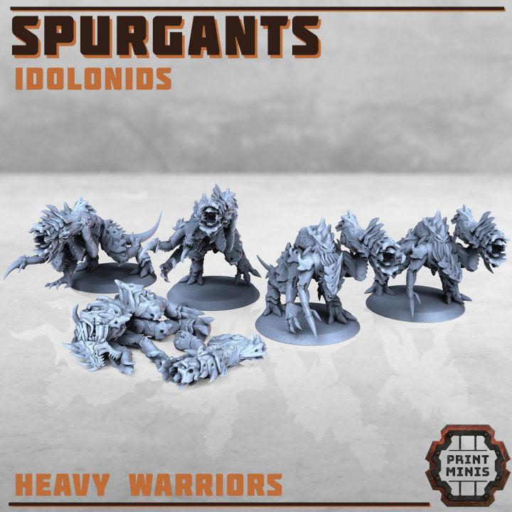 Idolonid Spurgants - Heavy Warriors (5 Variants Available) - Print Minis