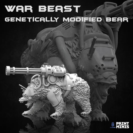 The War Beast, Diesel Bear - Print Minis