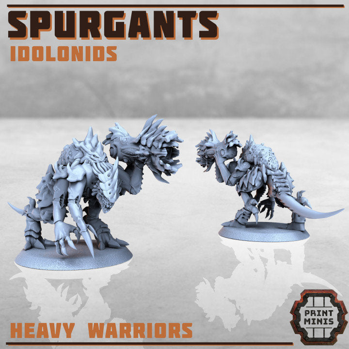 Idolonid Spurgants - Heavy Warriors (5 Variants Available) - Print Minis