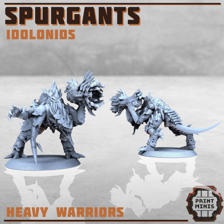 Idolonid Spurgants - Heavy Warriors (5 Variants Available) - Print Minis