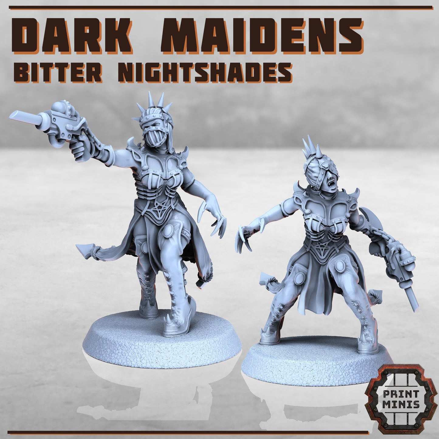 Bitter Nightshades, Dark Maidens (2 Variants Available) - Print Minis