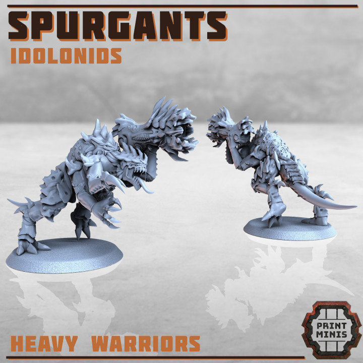 Idolonid Spurgants - Heavy Warriors (5 Variants Available) - Print Minis