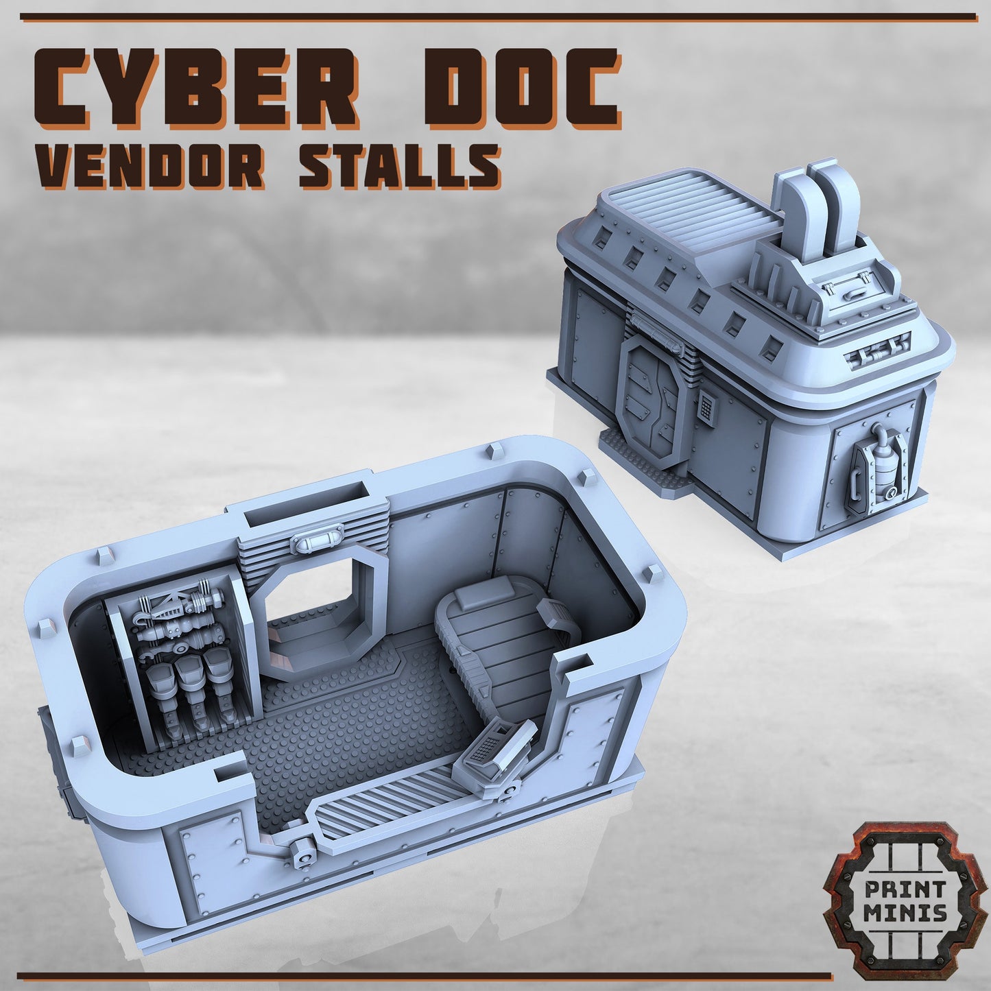 Vendor Stalls (3 Variants Available) - Print Minis