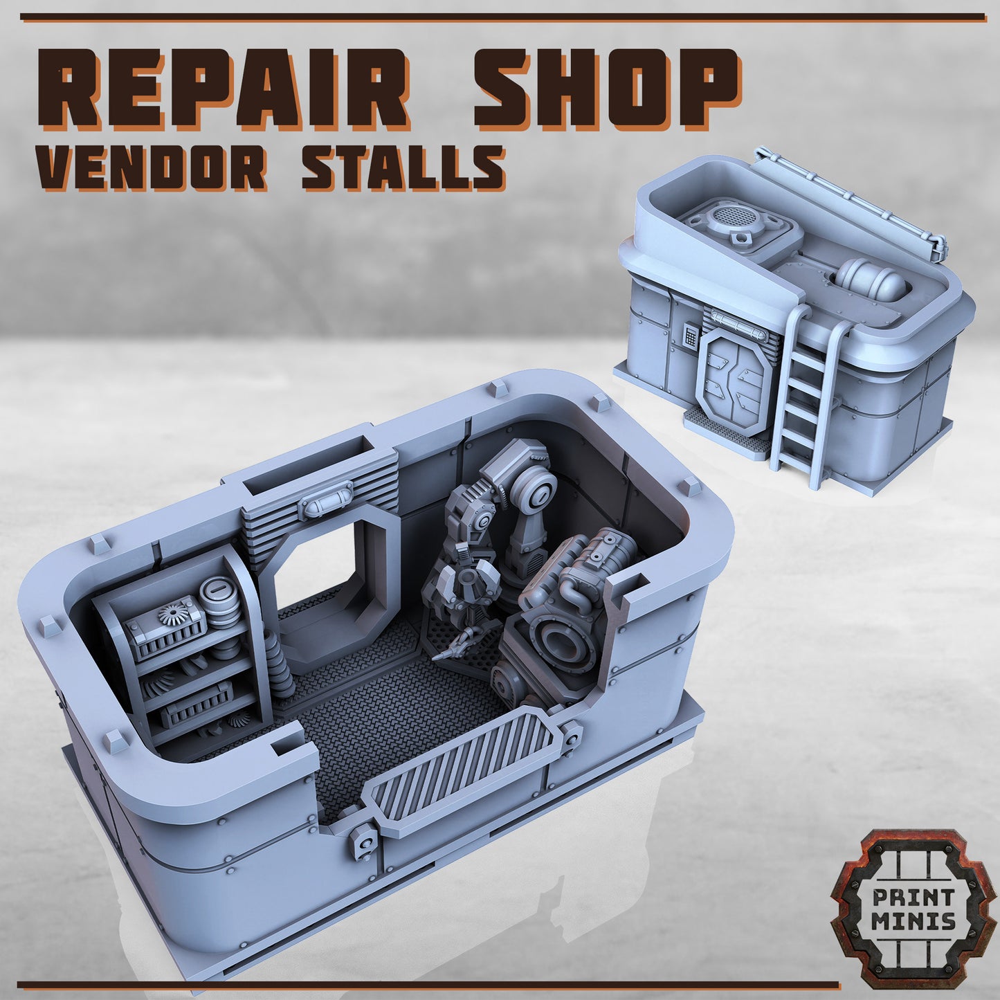 Vendor Stalls (3 Variants Available) - Print Minis