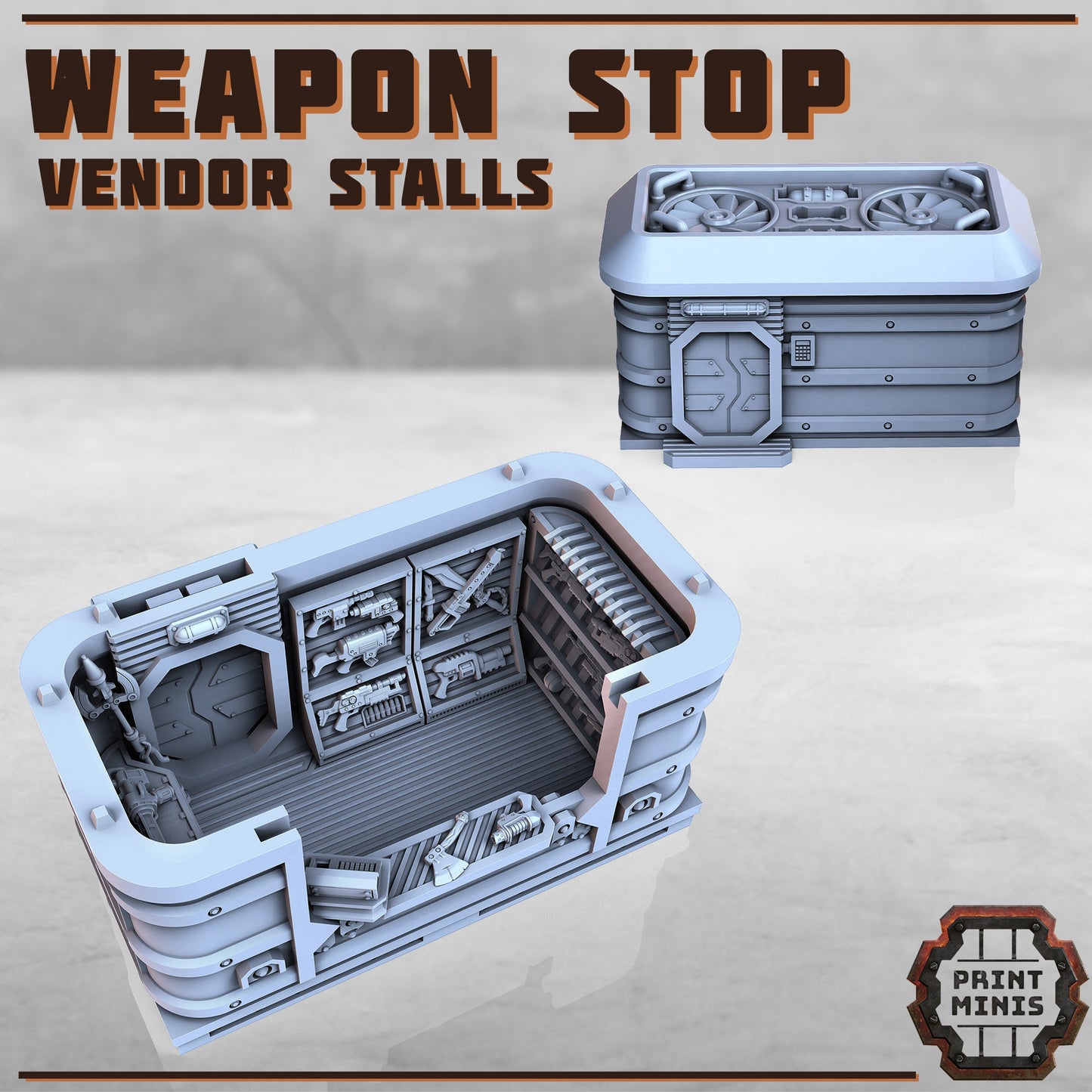 Vendor Stalls (3 Variants Available) - Print Minis