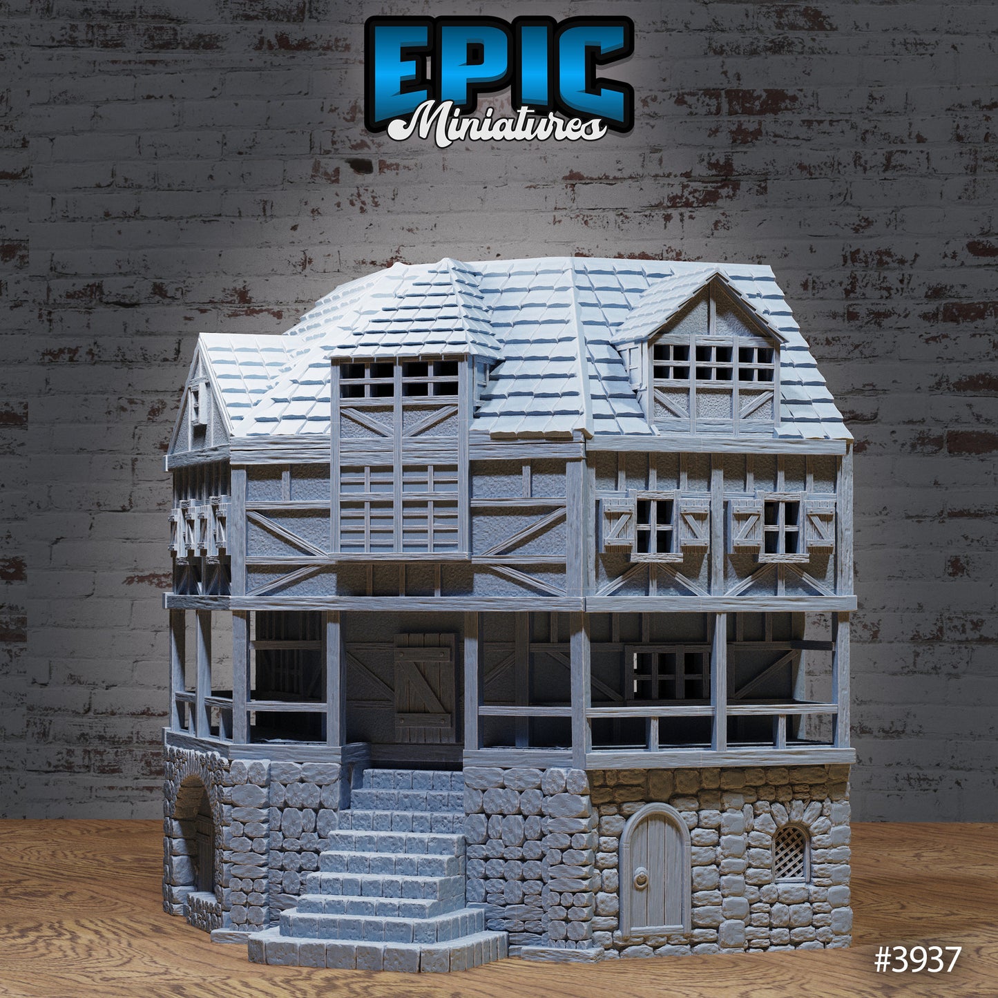 City House Corner, Playable Terrain Piece - Epic Miniatures