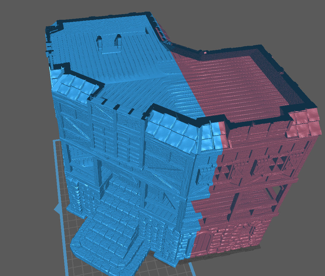 City House Corner, Playable Terrain Piece - Epic Miniatures