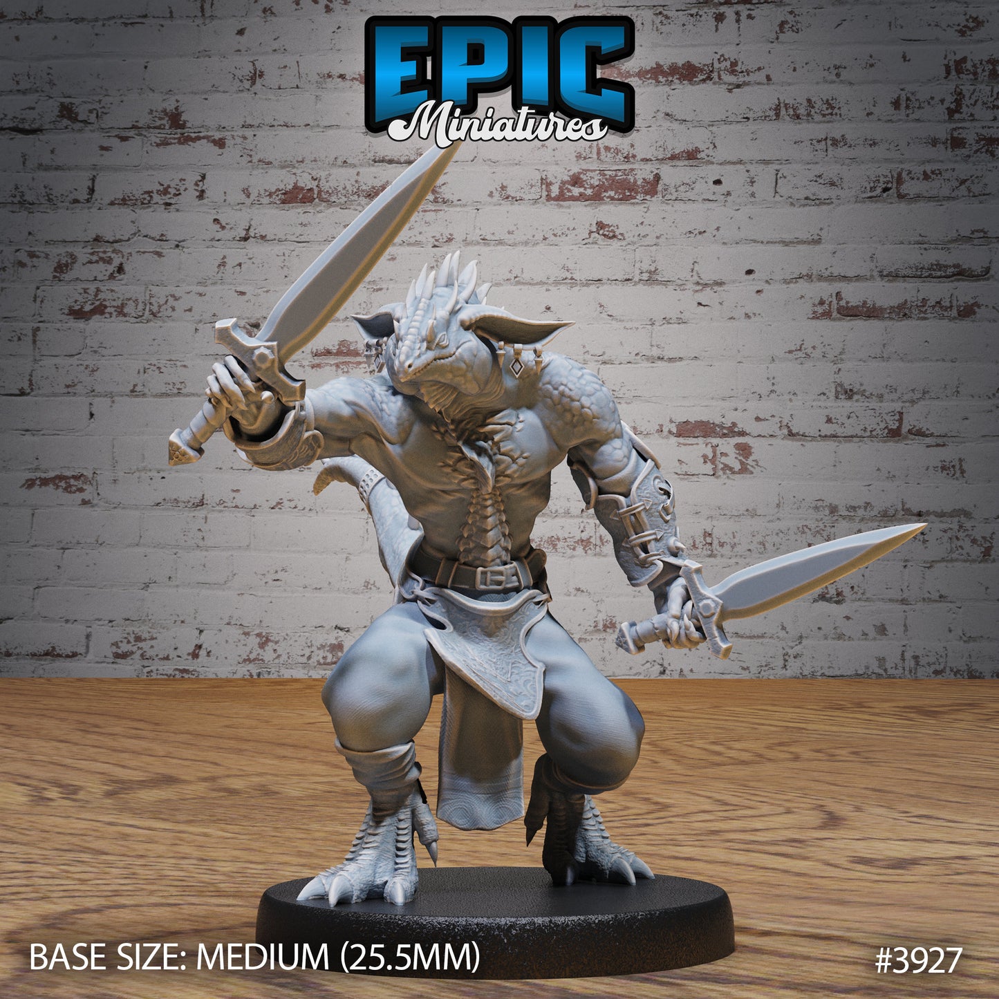 Lizard Folk Thug (3 Variants Available) - Epic Miniatures