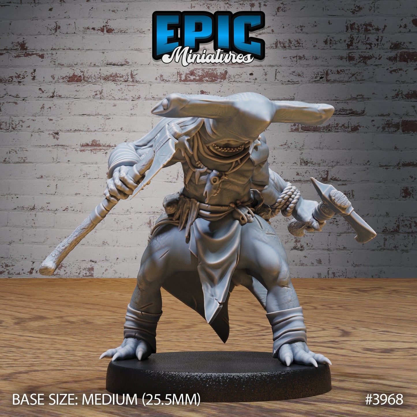Hammer Shark Folk (3 Variants Available) - Epic Miniatures