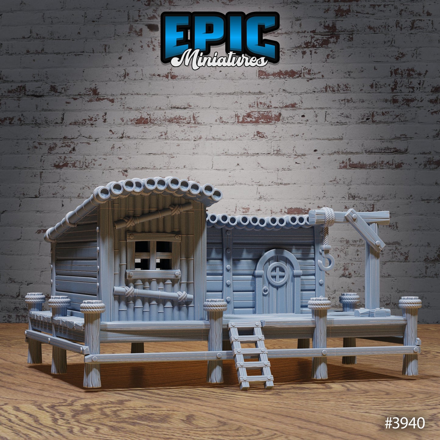 Fisherman House, Playable Terrain Piece - Epic Miniatures