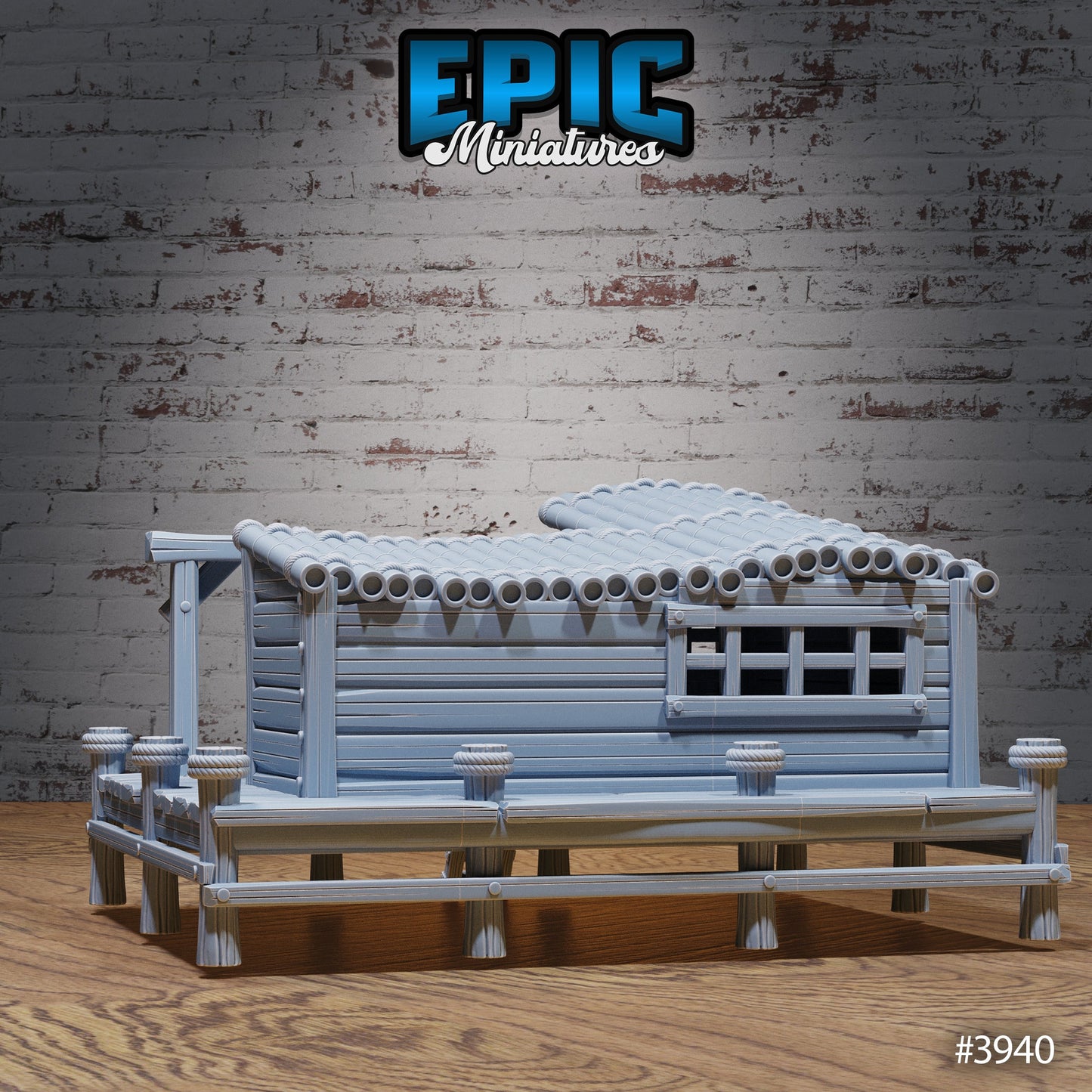 Fisherman House, Playable Terrain Piece - Epic Miniatures