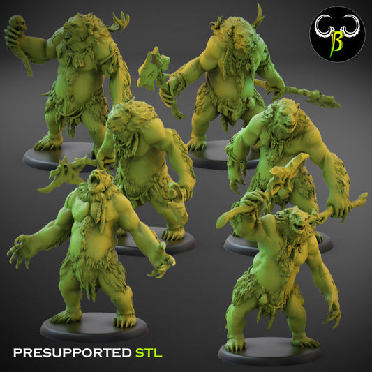 Bearzerkers (6 Variants Available) - Clay Beast Creations