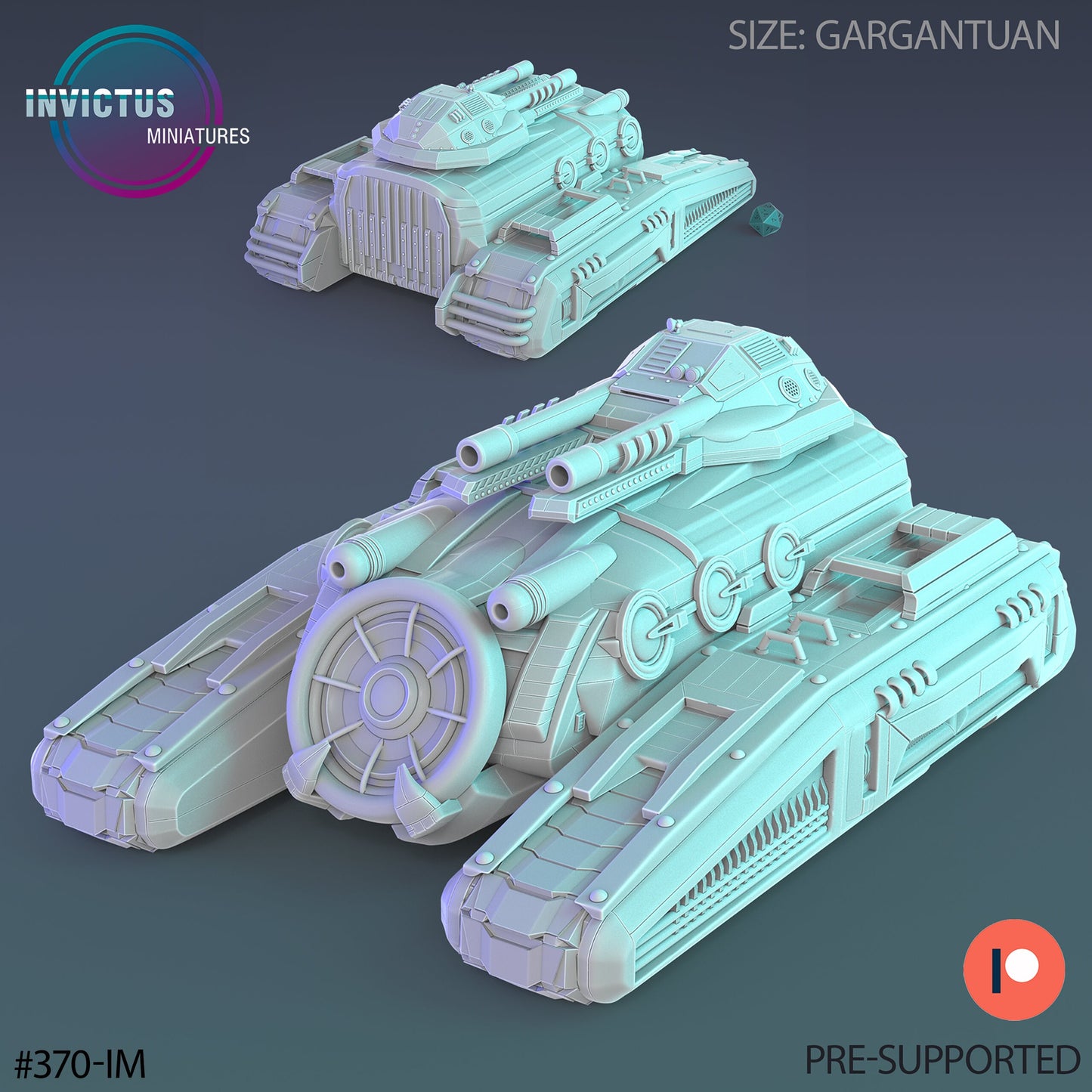 Cyber City Tank (2 Variants Available) - Invictus Miniatures