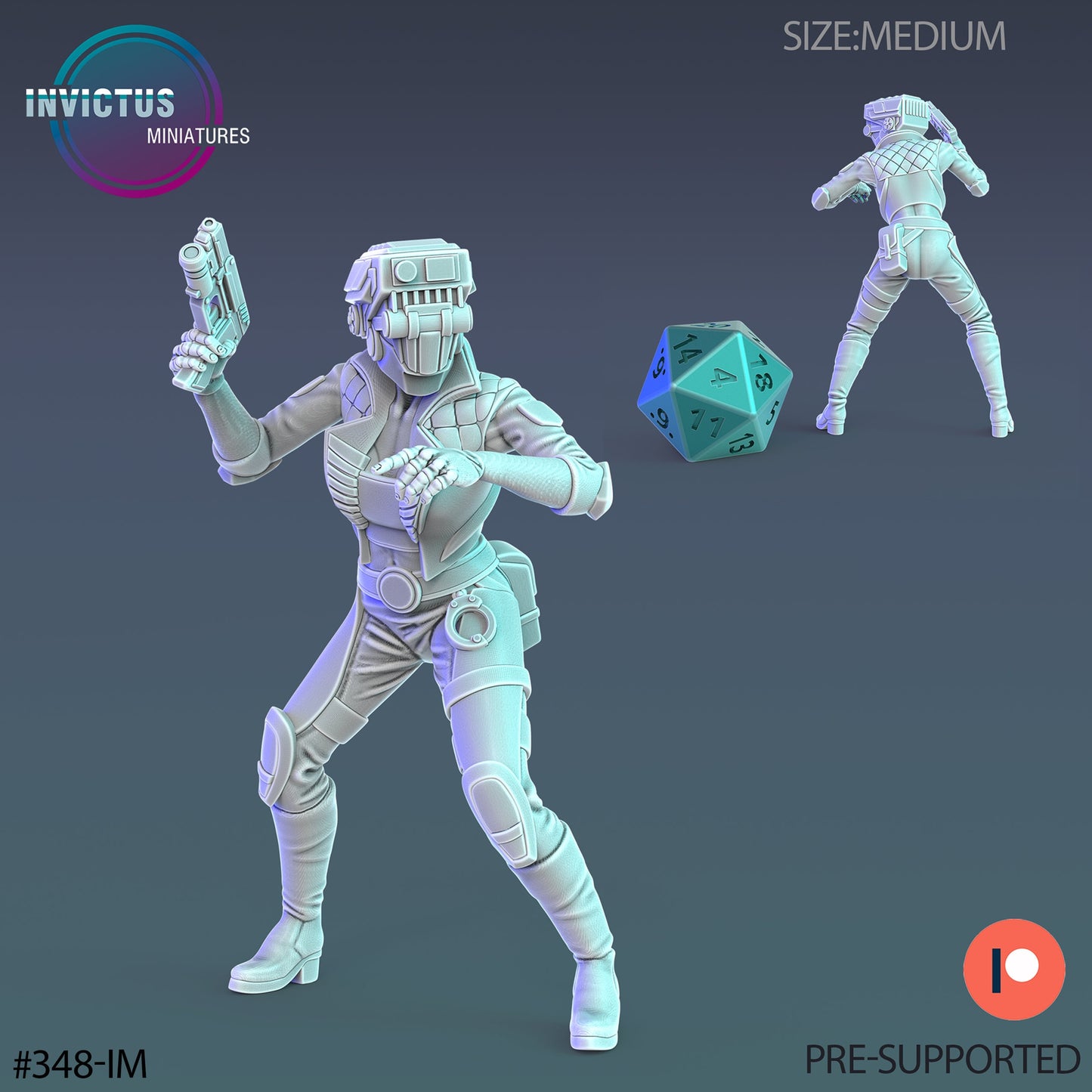 Cyber City Police - Robots (4 Variants Available) - Invictus Miniatures