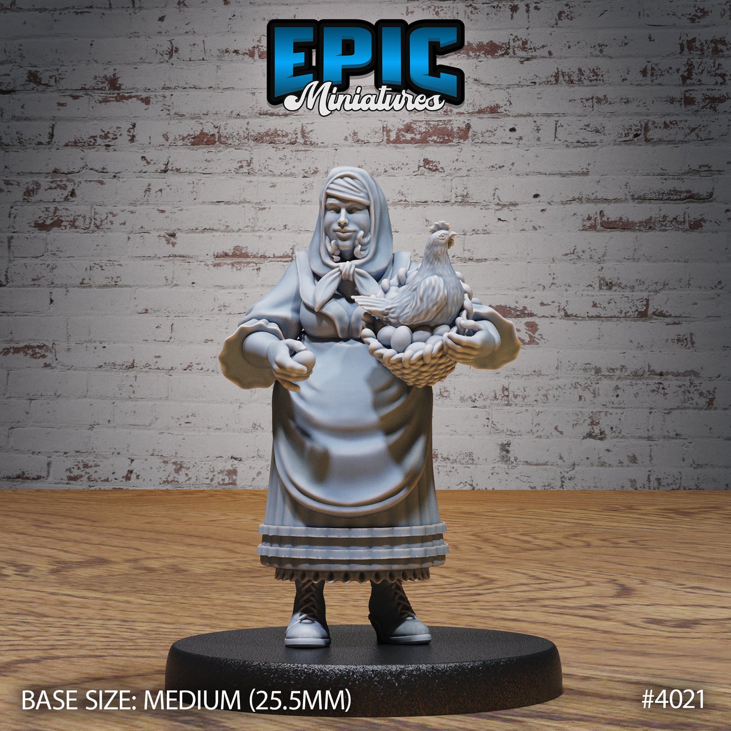 Villagers, Set 4 (4 Variants Available) - Epic Miniatures