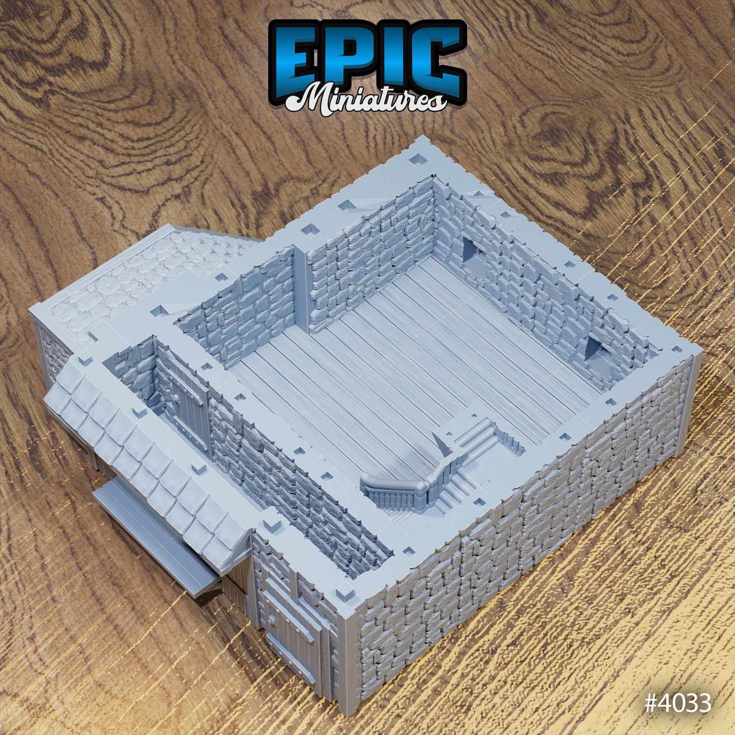 City House End, Playable Terrain Piece (2 Variants Available) - Epic Miniatures