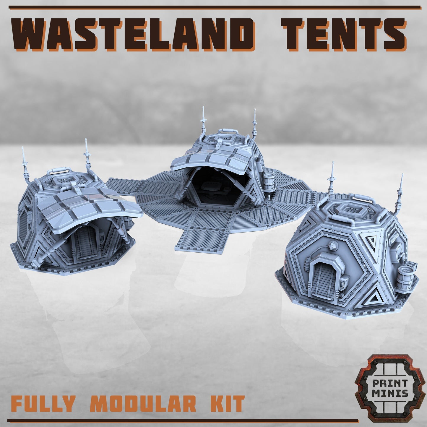 Wasteland Tents (3 Variants Available) - Print Minis