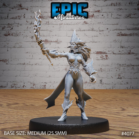 Fire Genasi Female (4 Variants Available) - Epic Miniatures