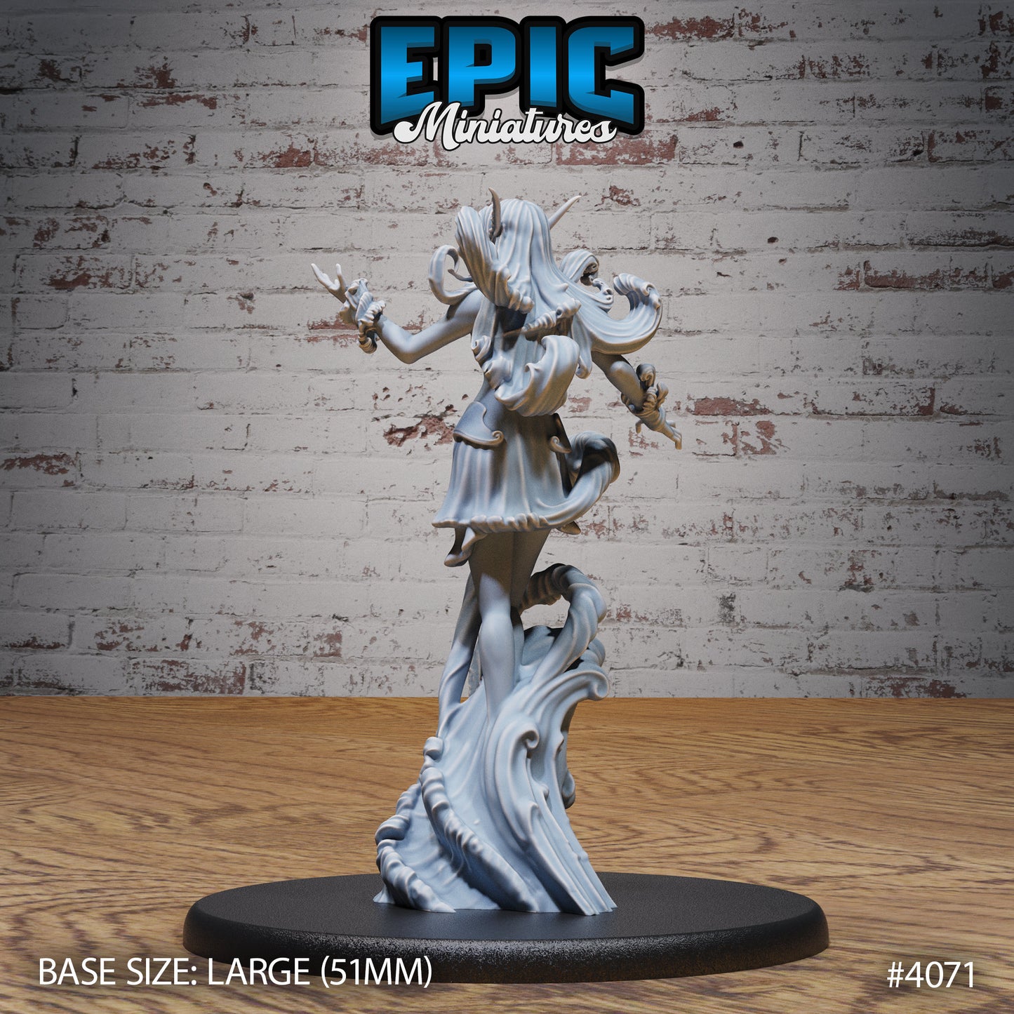 Water Elemental, Female (3 Variants Available) - Epic Miniatures