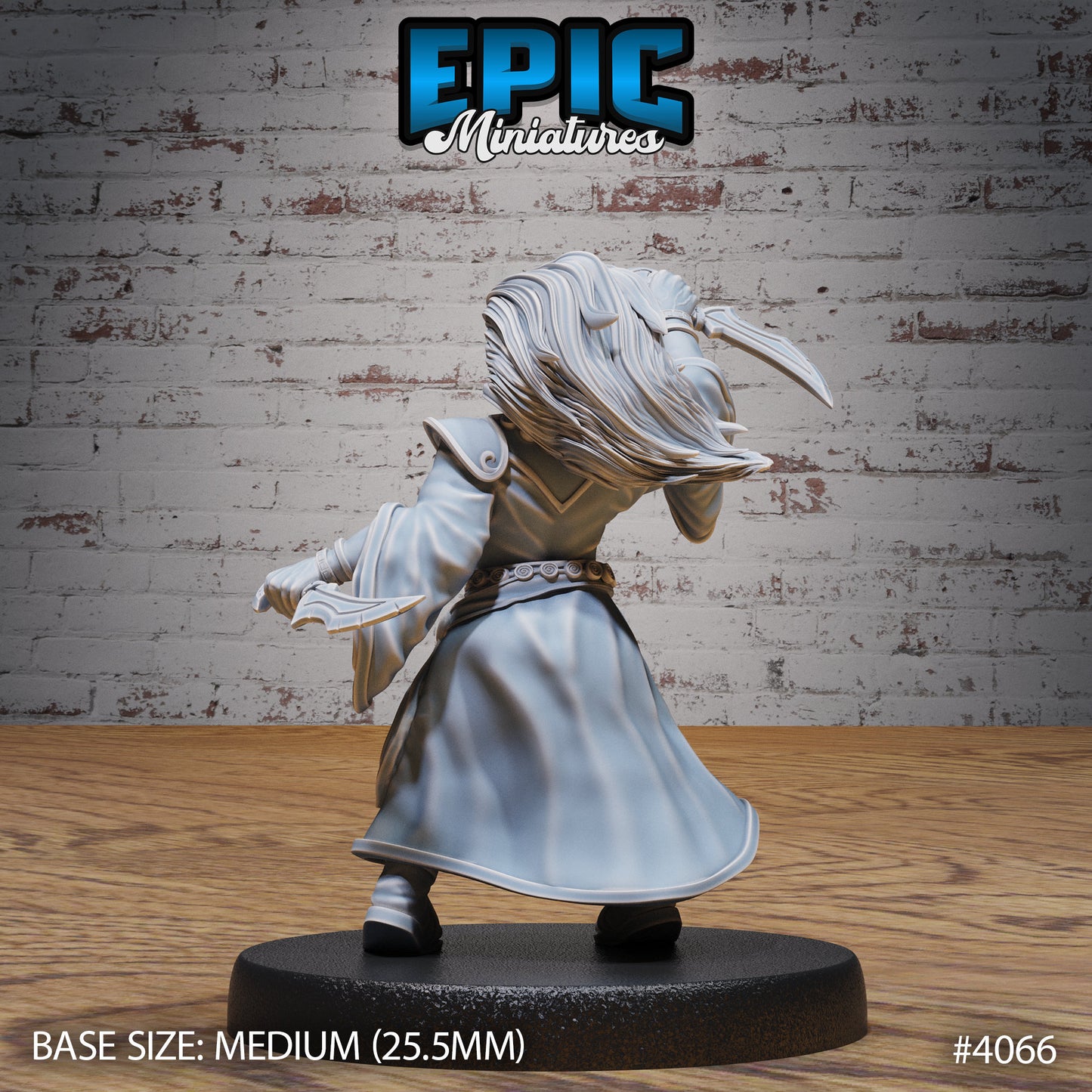 Dwarf Wind Mage (3 Variants Available) - Epic Miniatures