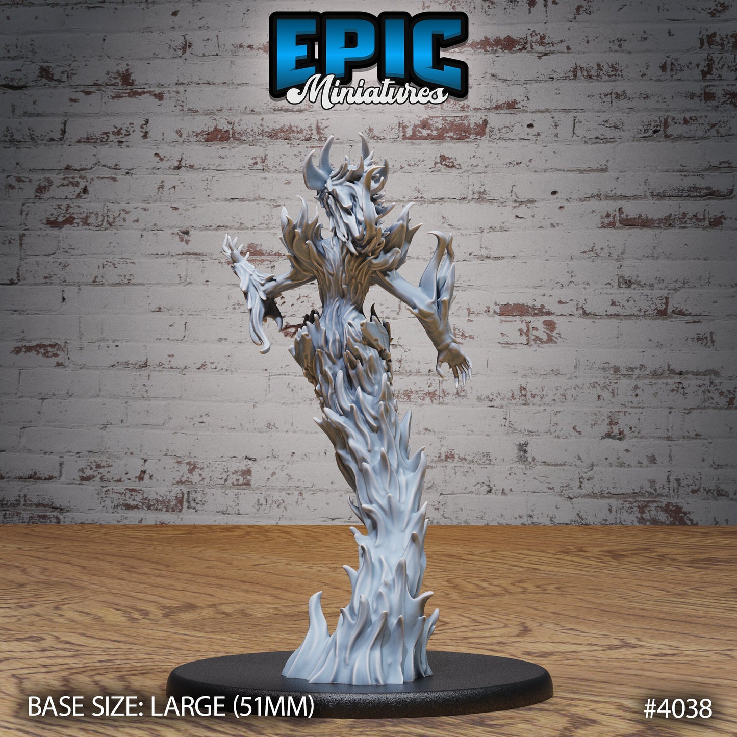 Fire Elemental, Female (3 Variants Available) - Epic Miniatures