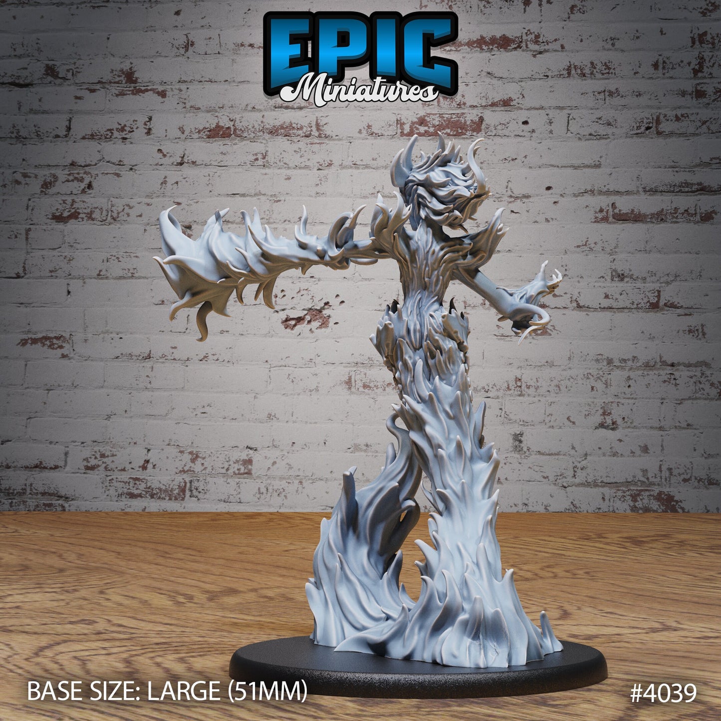 Fire Elemental, Female (3 Variants Available) - Epic Miniatures