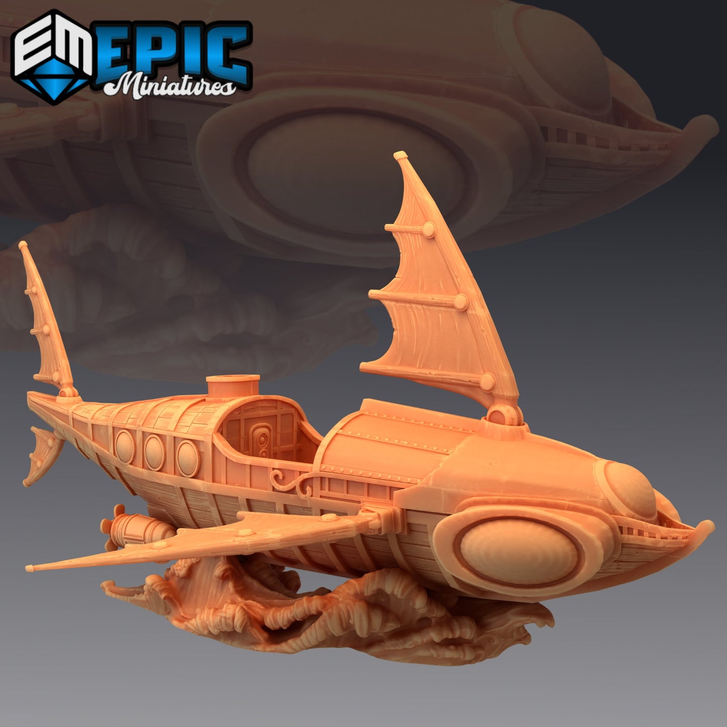 Hammer Airship, Playable Terrain Piece - Epic Miniatures